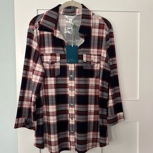 Market & Spruce Balsman Button Down Knit top